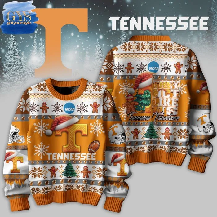 Tennessee Volunteers They Not Like Us Ugly Christmas Sweater , Cozy Soft Unisex Pullover SW0601