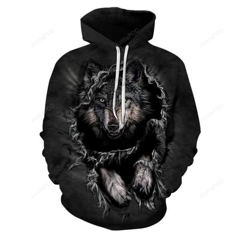 Galaxy Wolf 3D All Over Printed Hoodie, Zip- Up Hoodie HZ0501