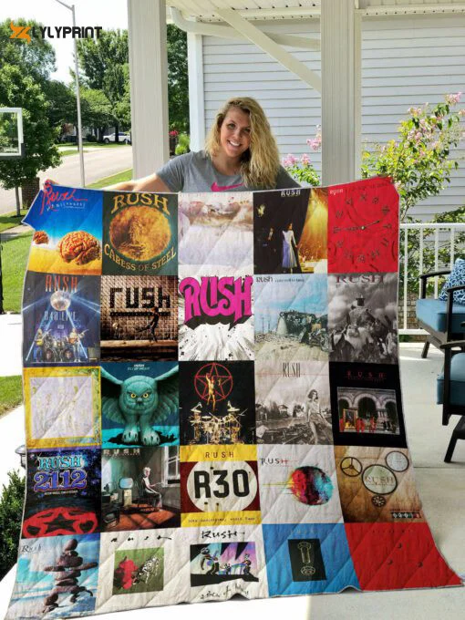 Rush Band 2 Quilt Blanket For Fans Home Decor Gift , Soft Quilt, King Size, All Season Cozy Quilt QB0901