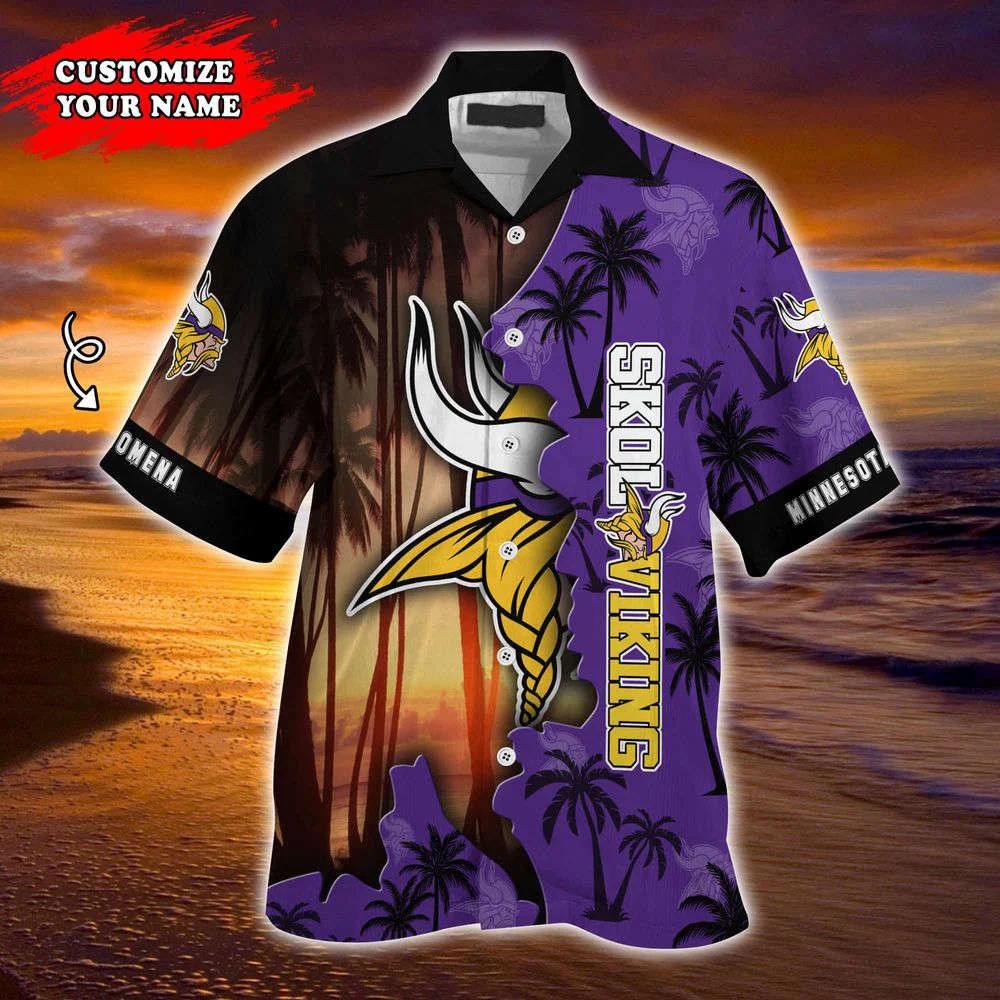 Minnesota Vikings NFL-Customized Summer Hawaii Shirt For Sports Enthusiasts HW0601