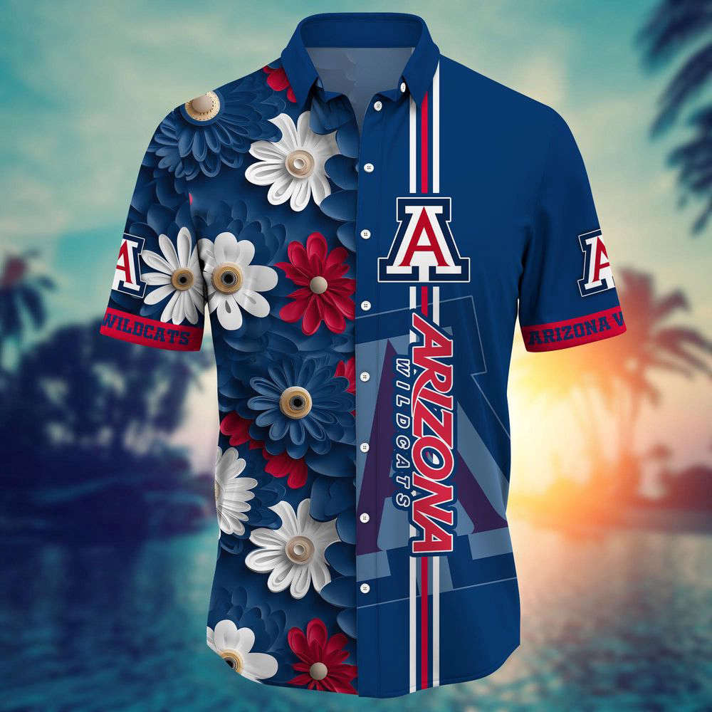 Arizona Wildcats NCAA3 Flower Hawaii Shirt, Best Gift For Men Women HW0601