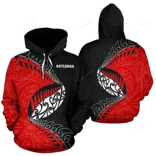 Aotearoa Rugby Fern 3D All Over Print Hoodie, Zip-up Hoodie HZ0501