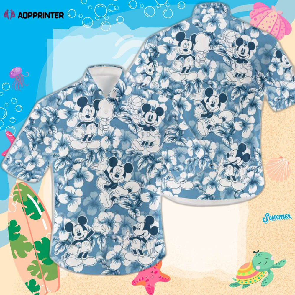 Mickey Mouse Tropical Hawaiian Shirt Summer Trending HW0601