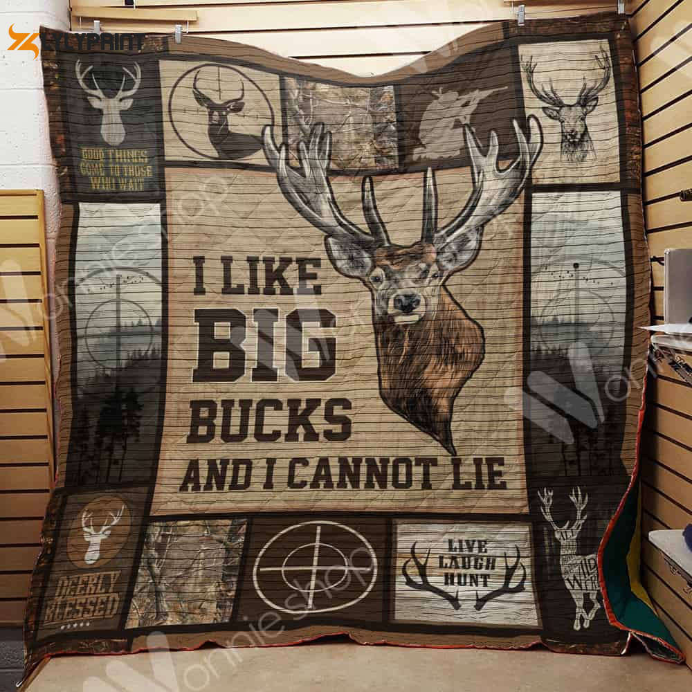 Deer Hunting 3D Customized Quilt Blanket For Fans Home Decor Gift ,  Soft Quilt, King Size, All Season Cozy Quilt QB0901