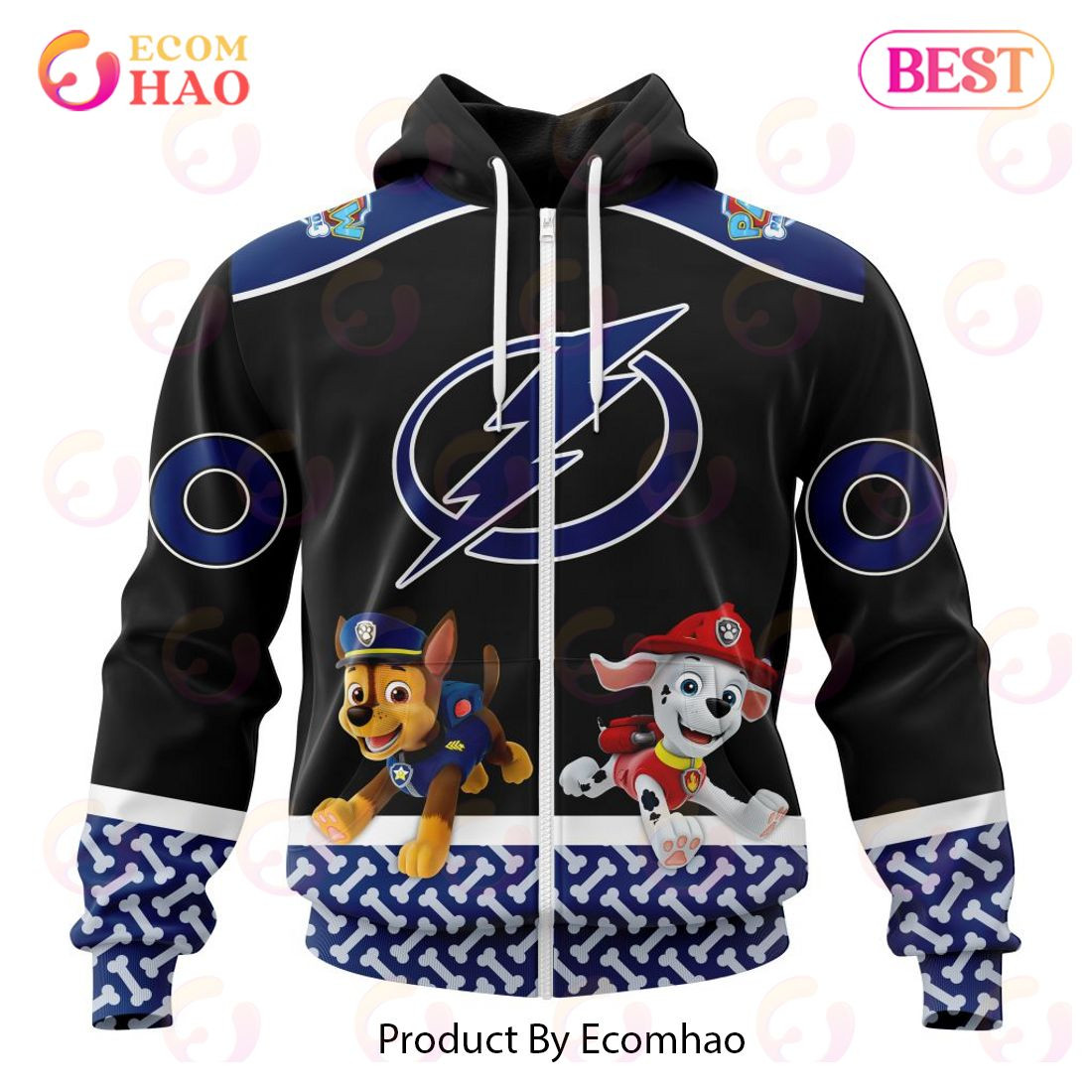 Tampa Bay Lightning Special Paw Patrol Design 3D Hoodie, Zip Hoodie, Man - Women, Warm, Premium Quality HZ0501