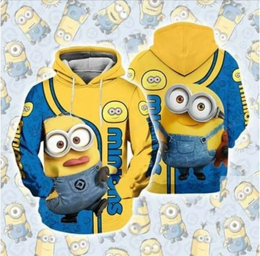 Minions All Over Print Sweatshirt, Or 3d All Pull Over Print Hoodie Or Zip-Up Hoodie HZ0501