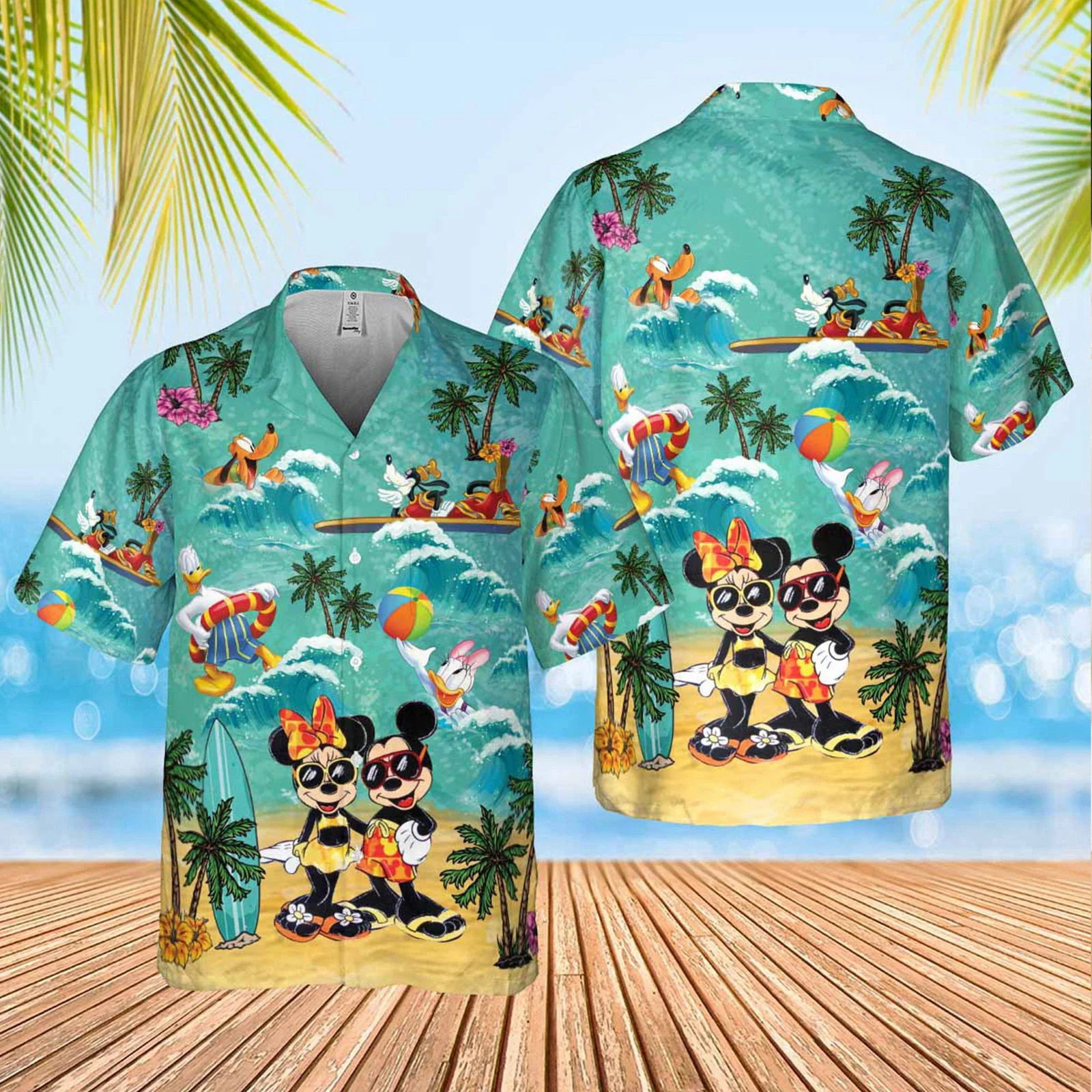 Disney Mickey And Minnie Magical Hawaiian Shirt HW0601