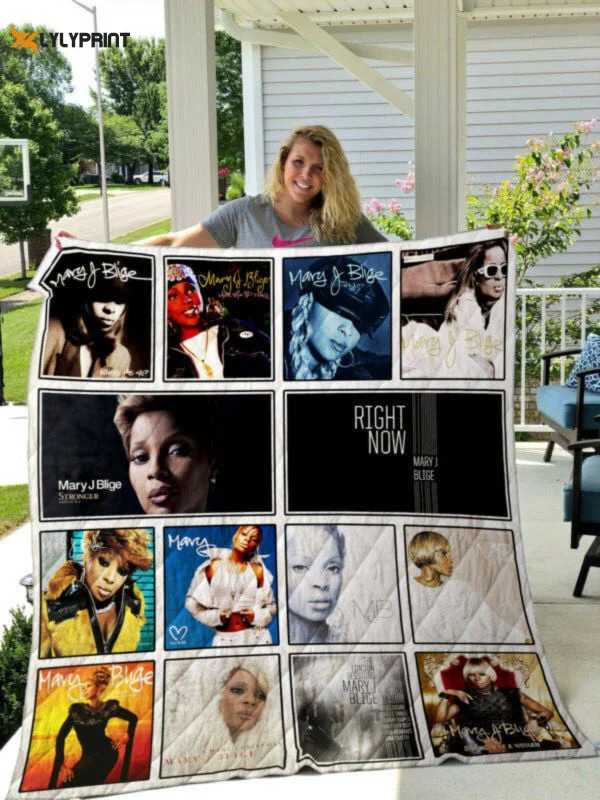 Mary J. Blige Album Music Band Thank You For The Memories 8k870 Gift Lover Quilt Blanket For Fans Home Decor Gift ,  Soft Quilt, King Size, All Season Cozy Quilt QB0901
