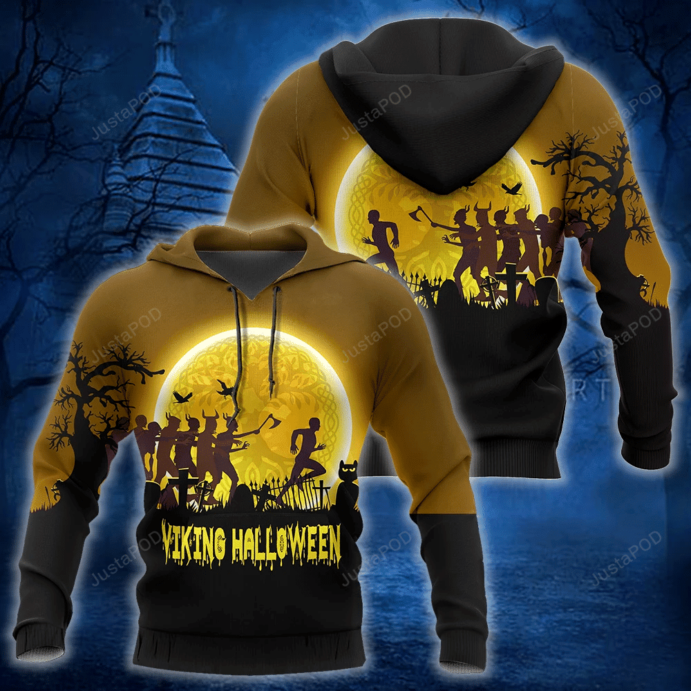 Vikings Halloween 3D All Over Printed Hoodie, Zip- Up Hoodie HZ0501