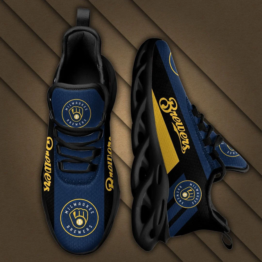 Custom MLB Milwaukee Brewers Max Soul Shoes V6 Men Women MS0601