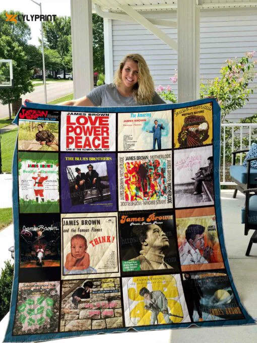 James Brown Quilt Blanket For Fans Home Decor Gift , Soft Quilt, King Size, All Season Cozy Quilt QB0901