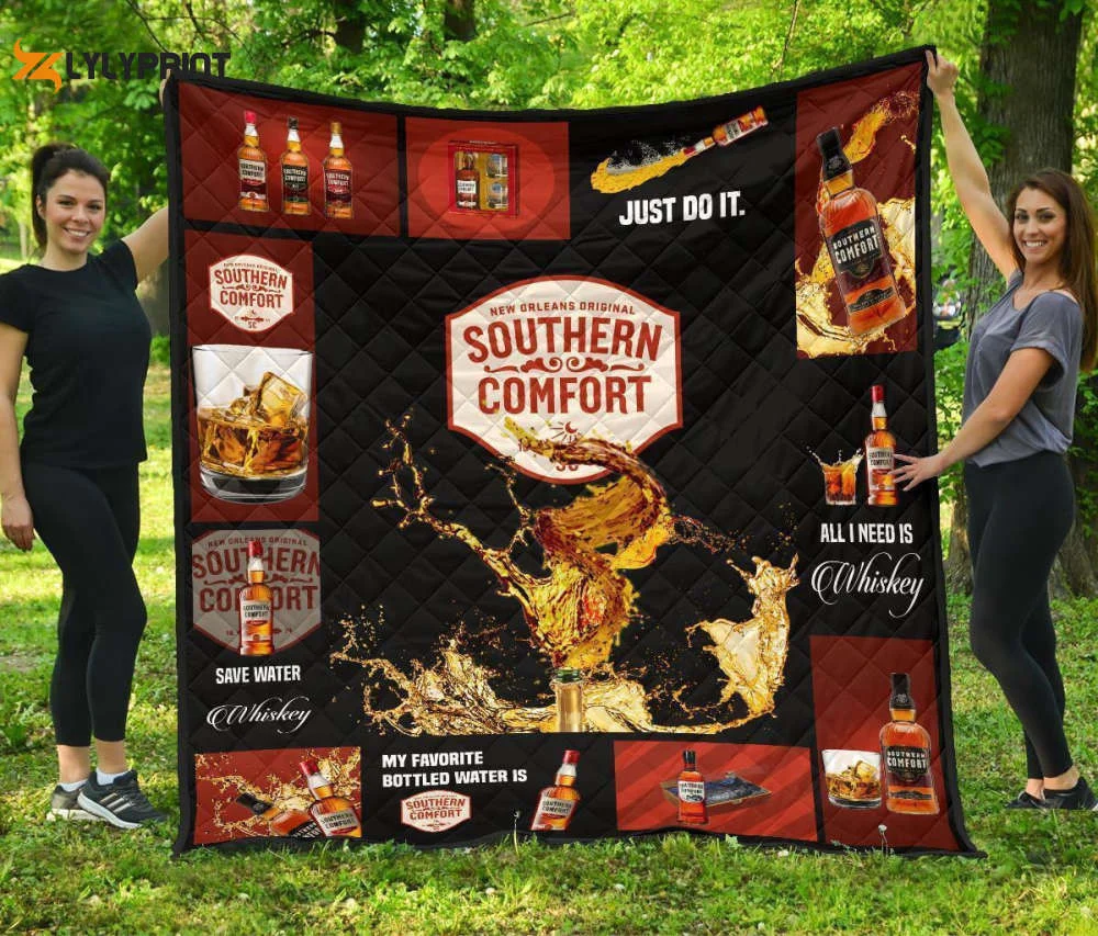 Southern Comfort Quilt Blanket For Fans Home Decor Gift All I Need Is Whisky Quilt Blanket For Fans Home Decor Gift ,  Soft Quilt, King Size, All Season Cozy Quilt QB0901