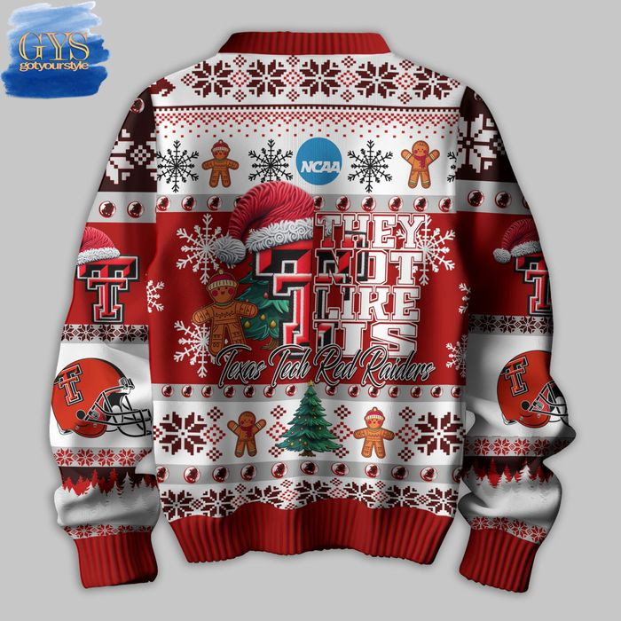 Texas Tech Red Raiders Not Like Us Ugly Christmas Sweater , Cozy Soft Unisex Pullover SW0601