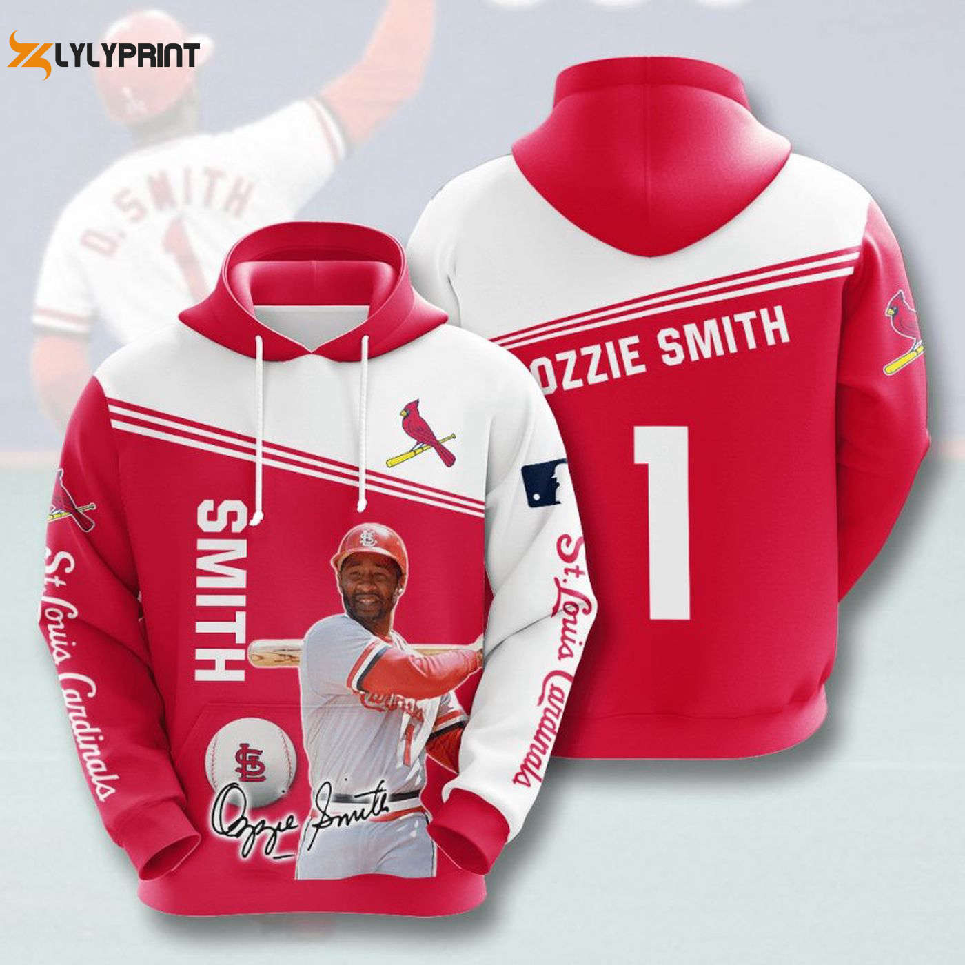 St Louis Cardinals Ozzie Smith Hoodie Shirt – Stylish AOP Pullover for Fans HZ0501