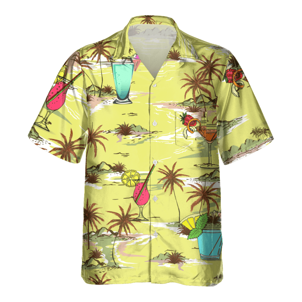 Awesome Bartender AOP Pocket Hawaiian Shirt, Gift For Men Women HW0601