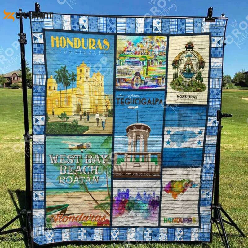 Honduras 3D Customized Quilt Blanket For Fans Home Decor Gift ,  Soft Quilt, King Size, All Season Cozy Quilt QB0901