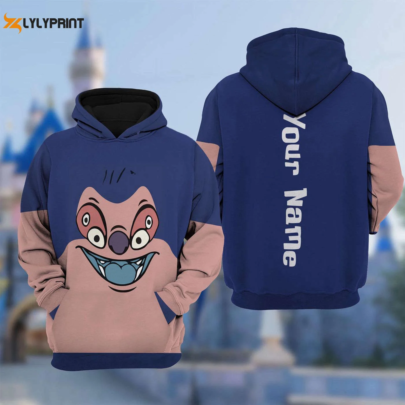 Customizable Lilo And Stitch 3D Costume Jumba Jookiba Cosplay Hoodie for Halloween HZ0501