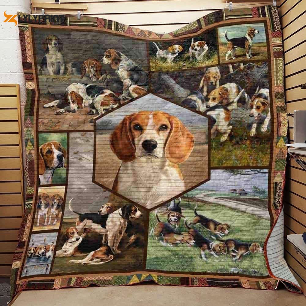 Beagle Had A Drink 3D Customized Quilt , Soft Quilt, King Size, All Season Cozy Quilt QB0901
