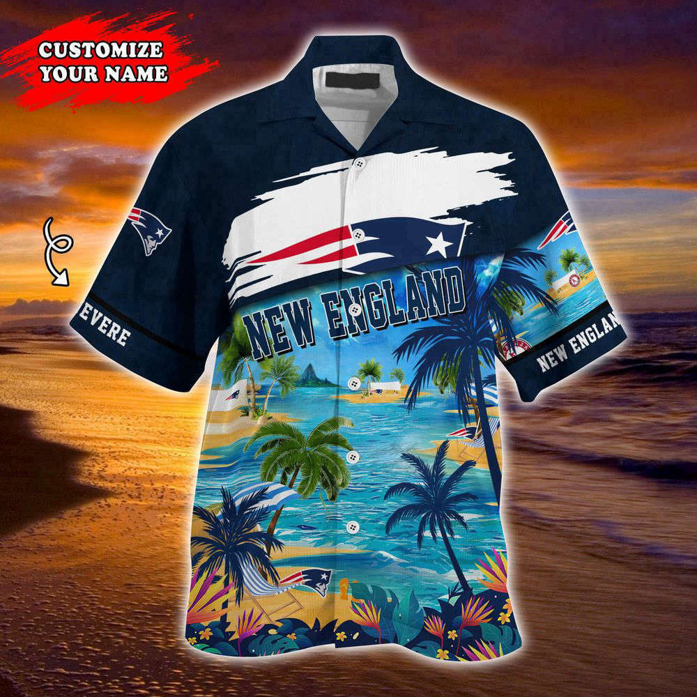 New England Patriots NFL-Customized Summer Hawaii Shirt For Sports Fans HW0601