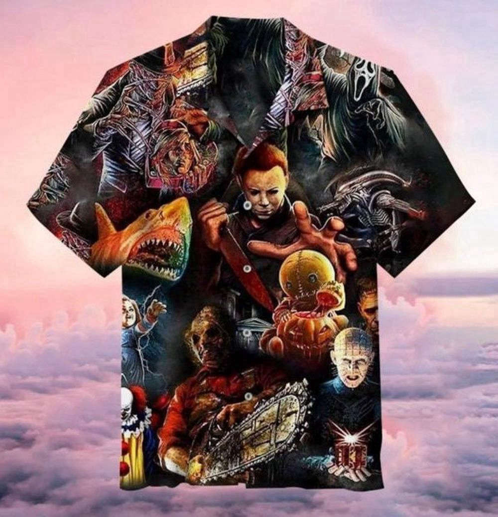 Horror 3D All Over Print Hawaiian Shirt, Horror Character Hawaiian Shirt, For Men Women HW0601