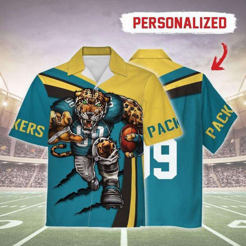 Personalized Unisex Hawaiian Shirt Jacksonville Jaguars Football Team 3D Apparel For Men Women HW0601