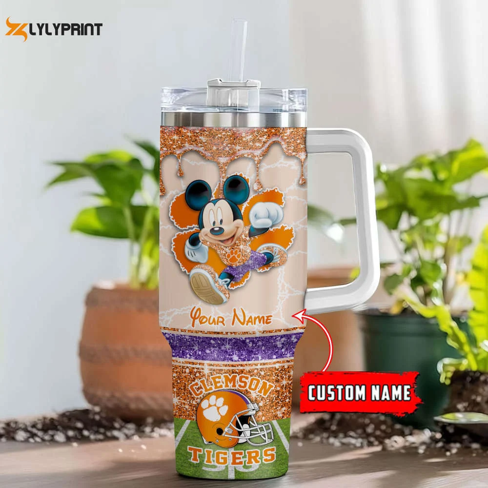 Clemson Tigers Style Personalized Stanley Tumbler 40oz 0501TB40