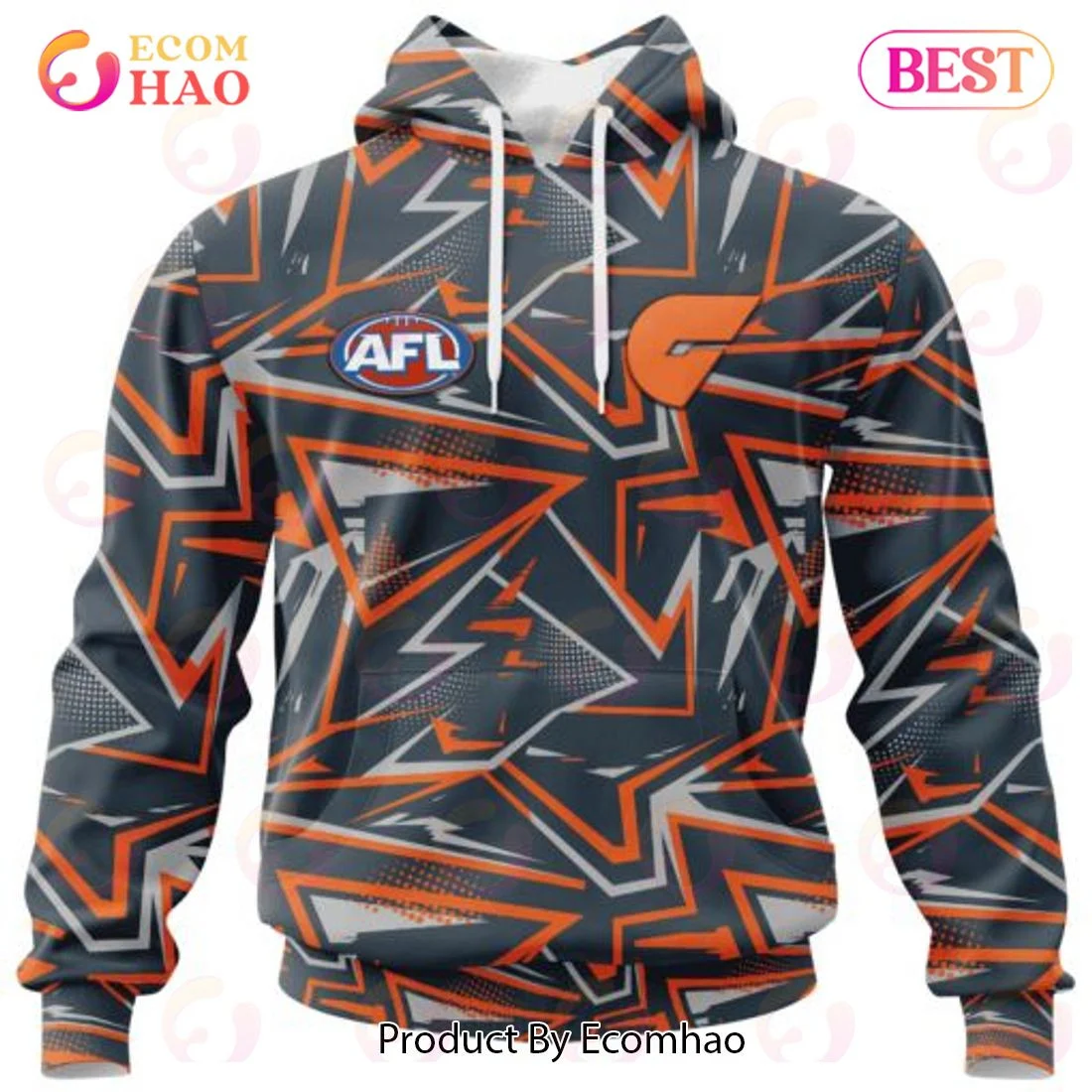 AFL Greater Western Sydney Giants Special Abstract Design Hoodie, Zip Hoodie, Man - Women, Warm, Premium Quality HZ0501