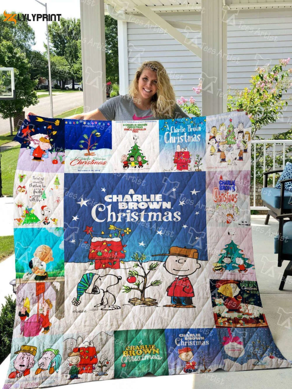 A Charlie Brown Christmas 3D Customized Quilt Blanket , Soft Quilt, King Size, All Season Cozy Quilt QB0901