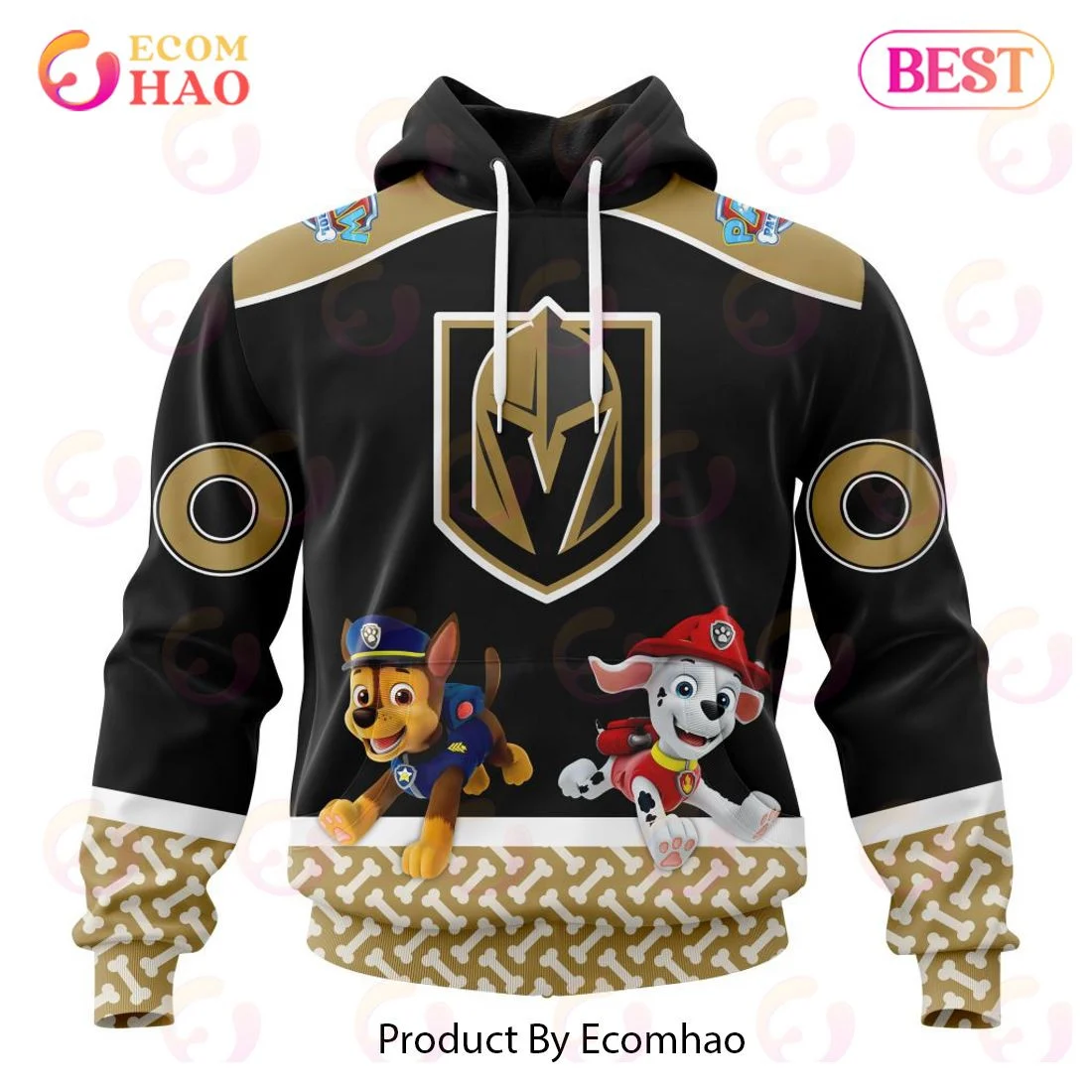 Vegas Golden Knights Special Paw Patrol Design 3D Hoodie, Zip Hoodie, Man - Women, Warm, Premium Quality HZ0501