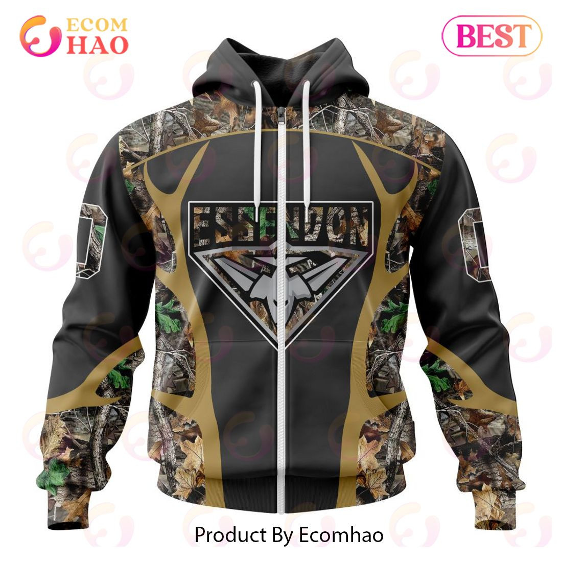 AFL Essendon Football Club Special Camo Hunting Design 3D Hoodie, Zip Hoodie, Man - Women, Warm, Premium Quality HZ0501
