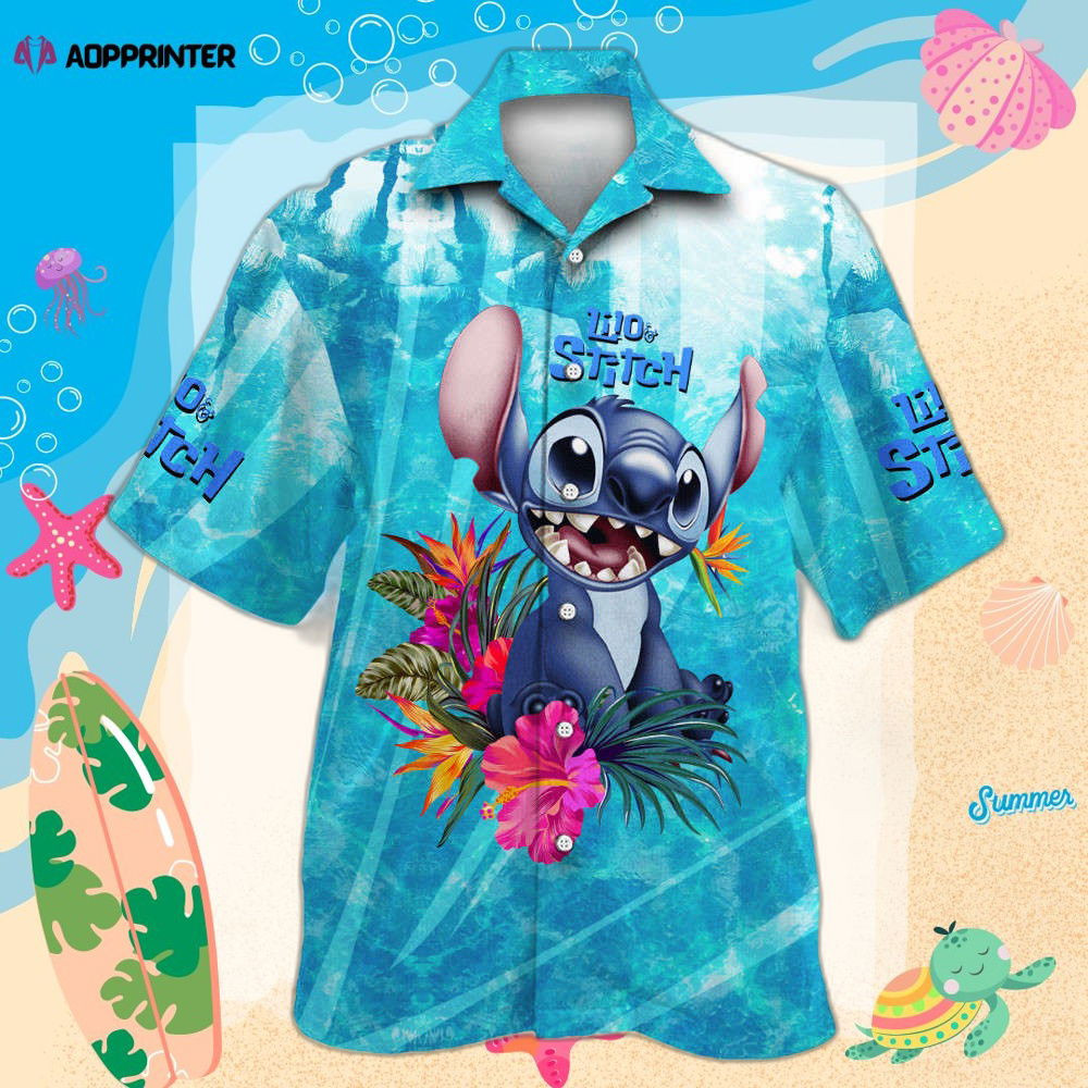 Stitch 04 Hawaiian Shirt Shorts Summer 2023 Hot HW0601