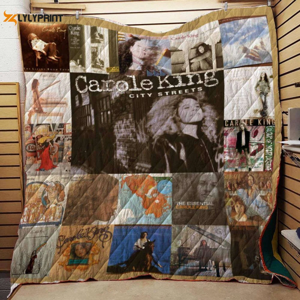 Carole King Albums Quilt Blanket , Soft Quilt, King Size, All Season Cozy Quilt QB0901