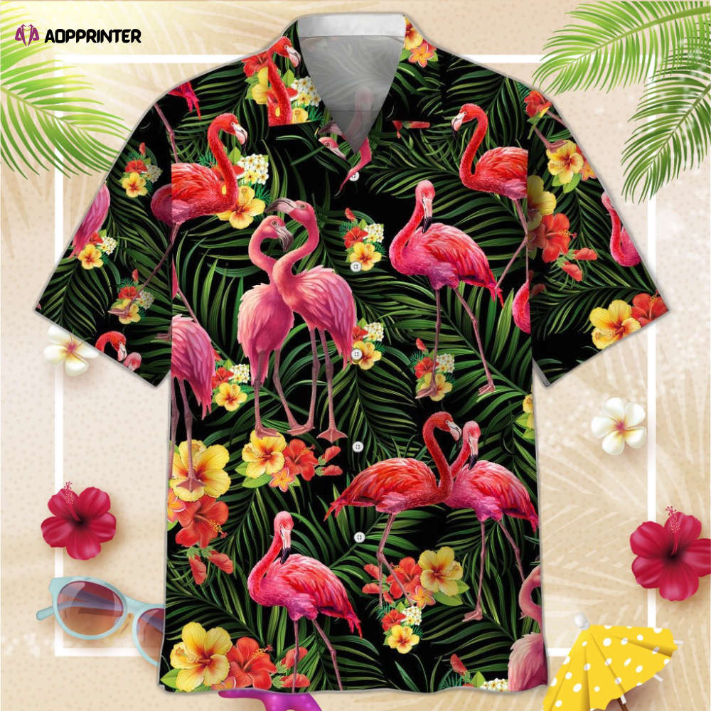Flamingo Nature Tropical Hawaiian Shirt, Gift For Men Women HW0601