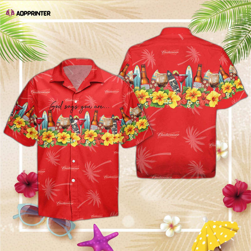 Summer Budweiser Beer Hawaiian Shirt, Gift For Men And Women HW0601