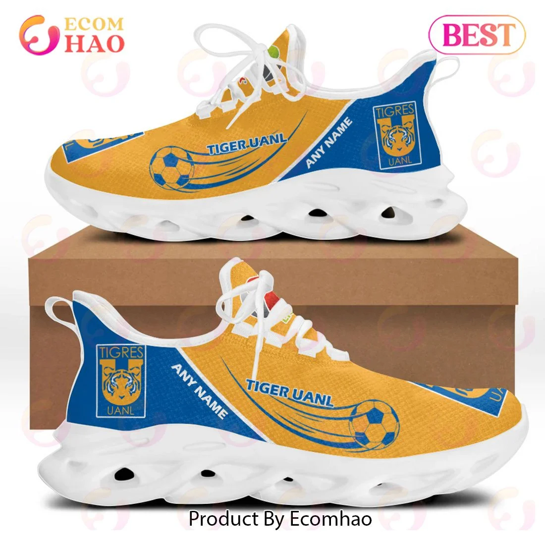 LIGA MX Tigres UANL Special Max Soul Shoes Design ST2301  Unisex sneakers MS0601