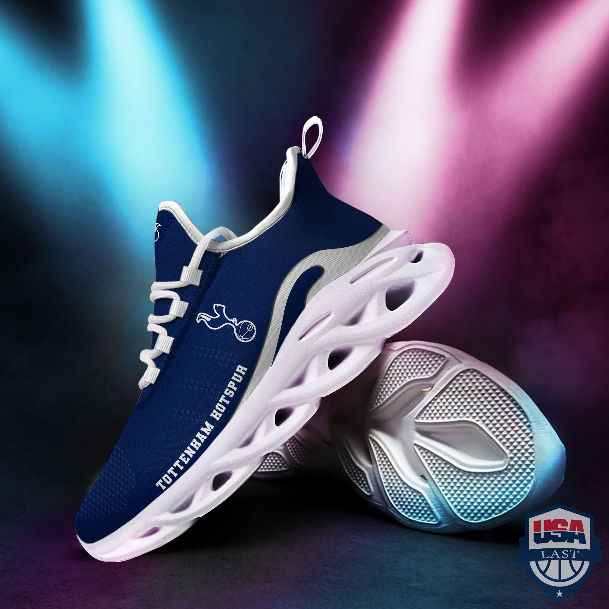 Tottenham Hotspur FC Navy Max Soul Shoes Unisex Women Men MS0601