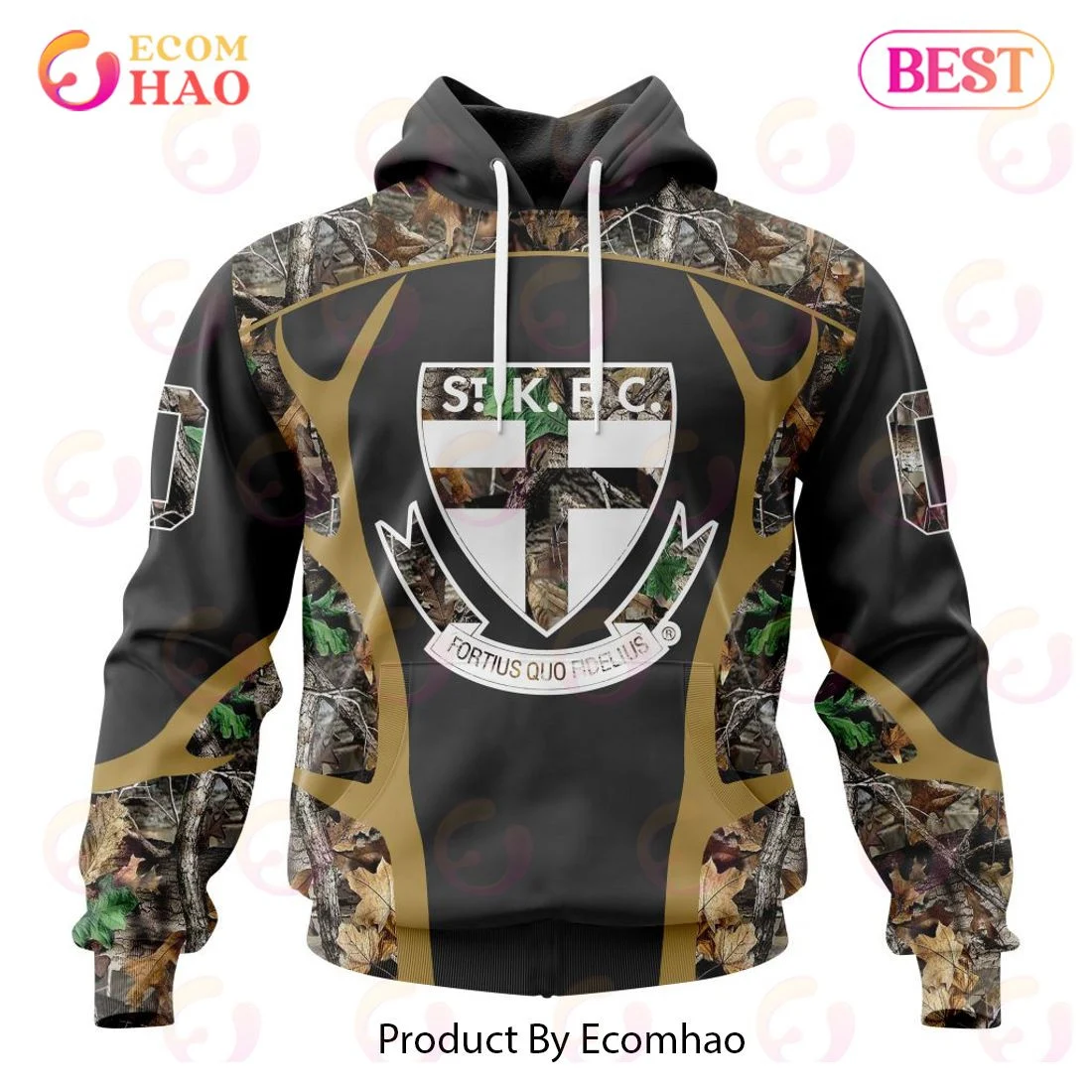 AFL St Kilda Football Club Special Camo Hunting Design 3D Hoodie, Zip Hoodie, Man - Women, Warm, Premium Quality HZ0501