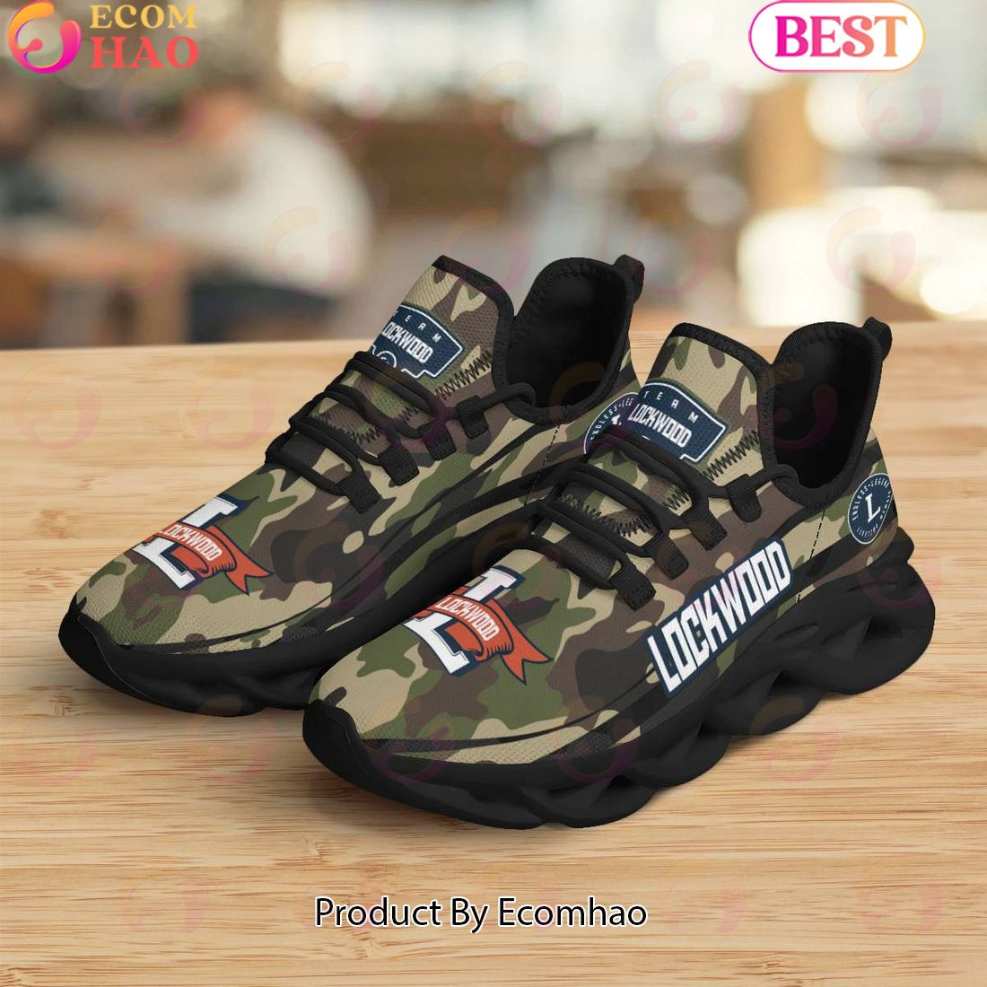 Lockwood Endless Legend Lifetime Member Special Camo Military Design Max Soul Shoes, Sneakers  Unisex sneakers MS0601
