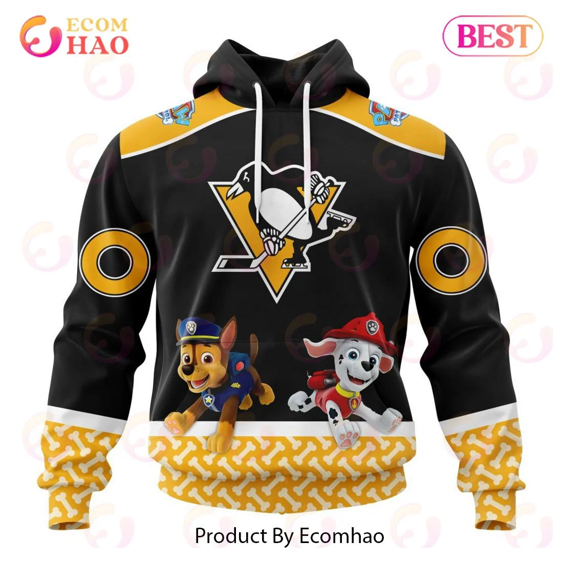 Pittsburgh Penguins Special Paw Patrol Design 3D Hoodie, Zip Hoodie, Man - Women, Warm, Premium Quality HZ0501