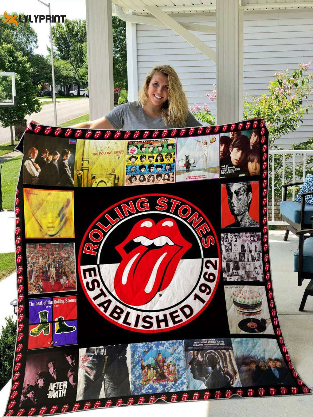 The Rolling Stones 2 Quilt Blanket For Fans Home Decor Gift , Soft Quilt, King Size, All Season Cozy Quilt QB0901