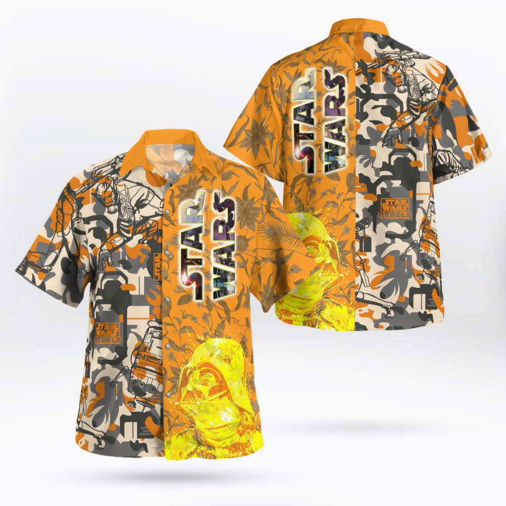 Star Wars Rebels Yellow Hawaiian Shirt Summer 2023 Hot HW0601