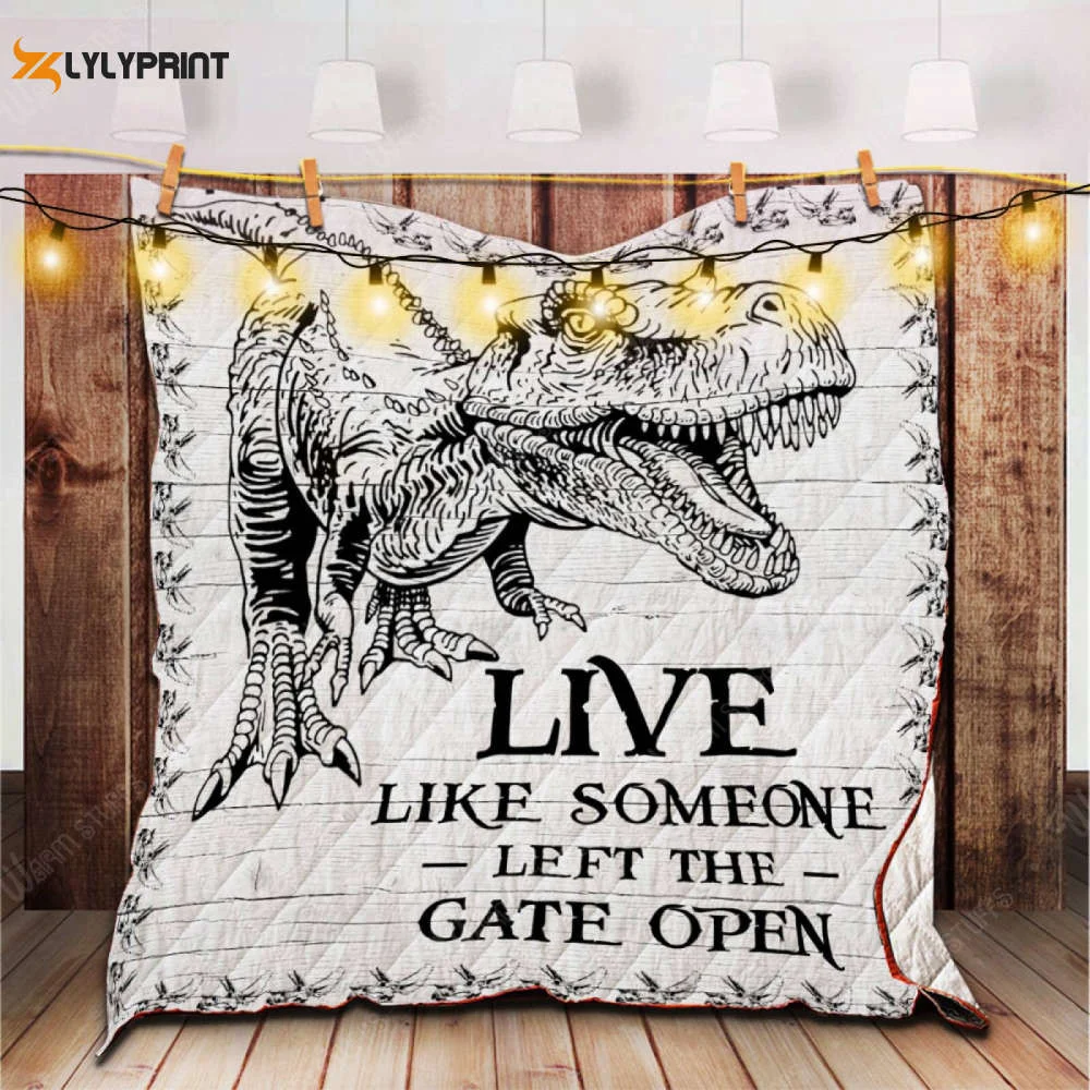 Dinosaur Lb254A , Soft Quilt, King Size, All Season Cozy Quilt QB0901