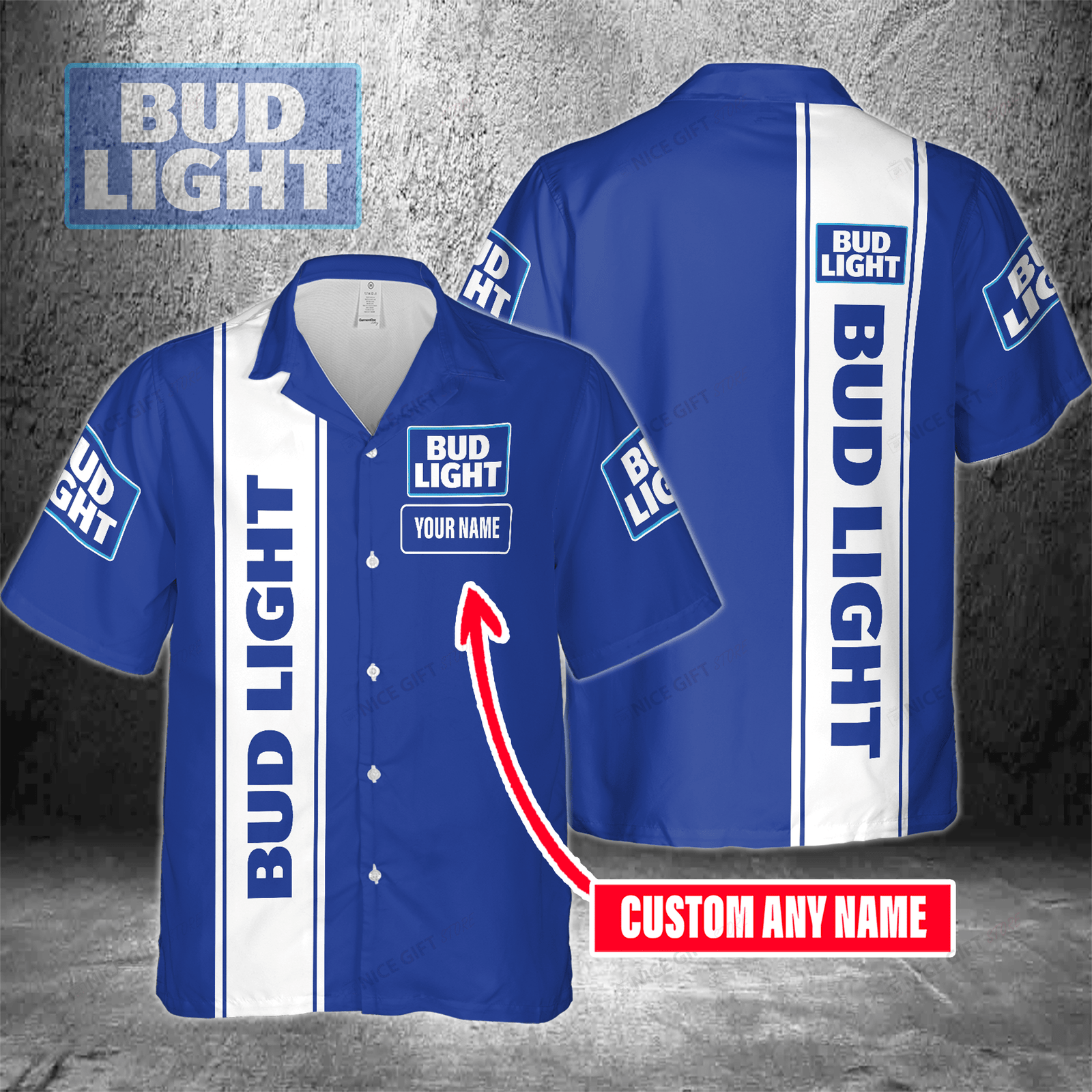 Bud Light Custom Name Hawaiian Shirt For Men And Women HW0601
