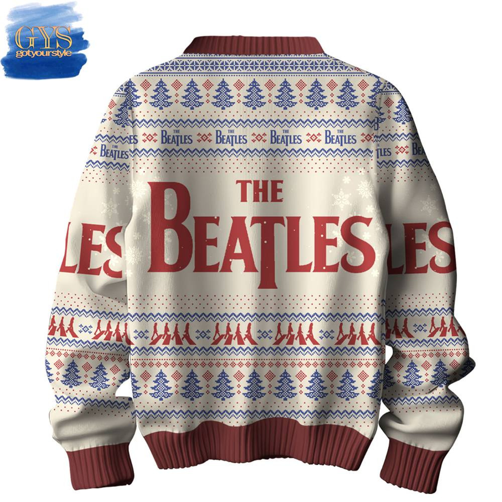 The Beatles Limited Edition Christmas Ugly Sweater , Cozy Soft Unisex Pullover SW0601