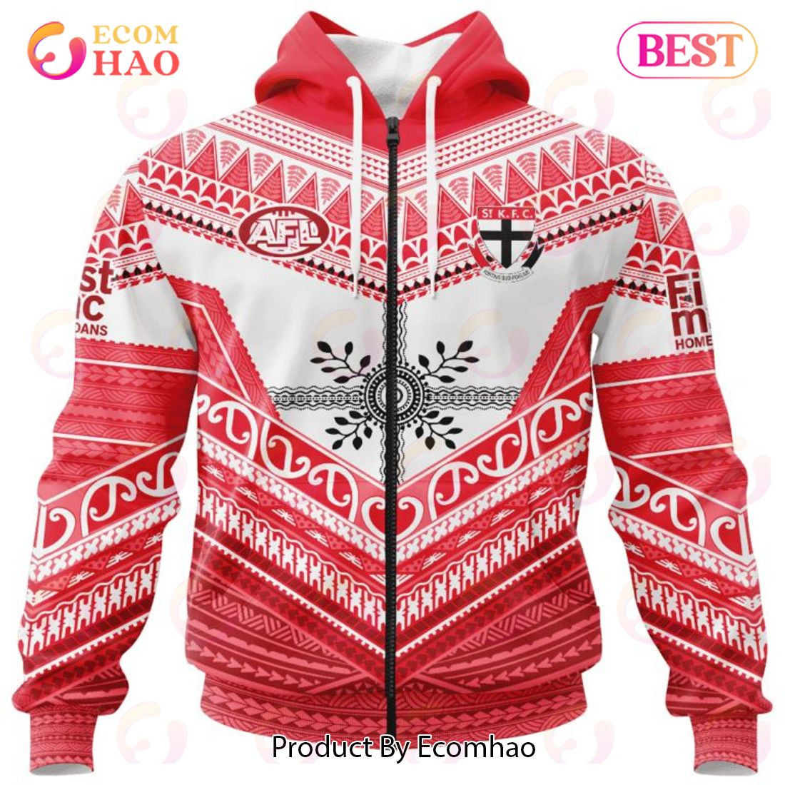 AFL St Kilda Football Club Special Pasifika Design 3D Hoodie, Zip Hoodie, Man - Women, Warm, Premium Quality HZ0501