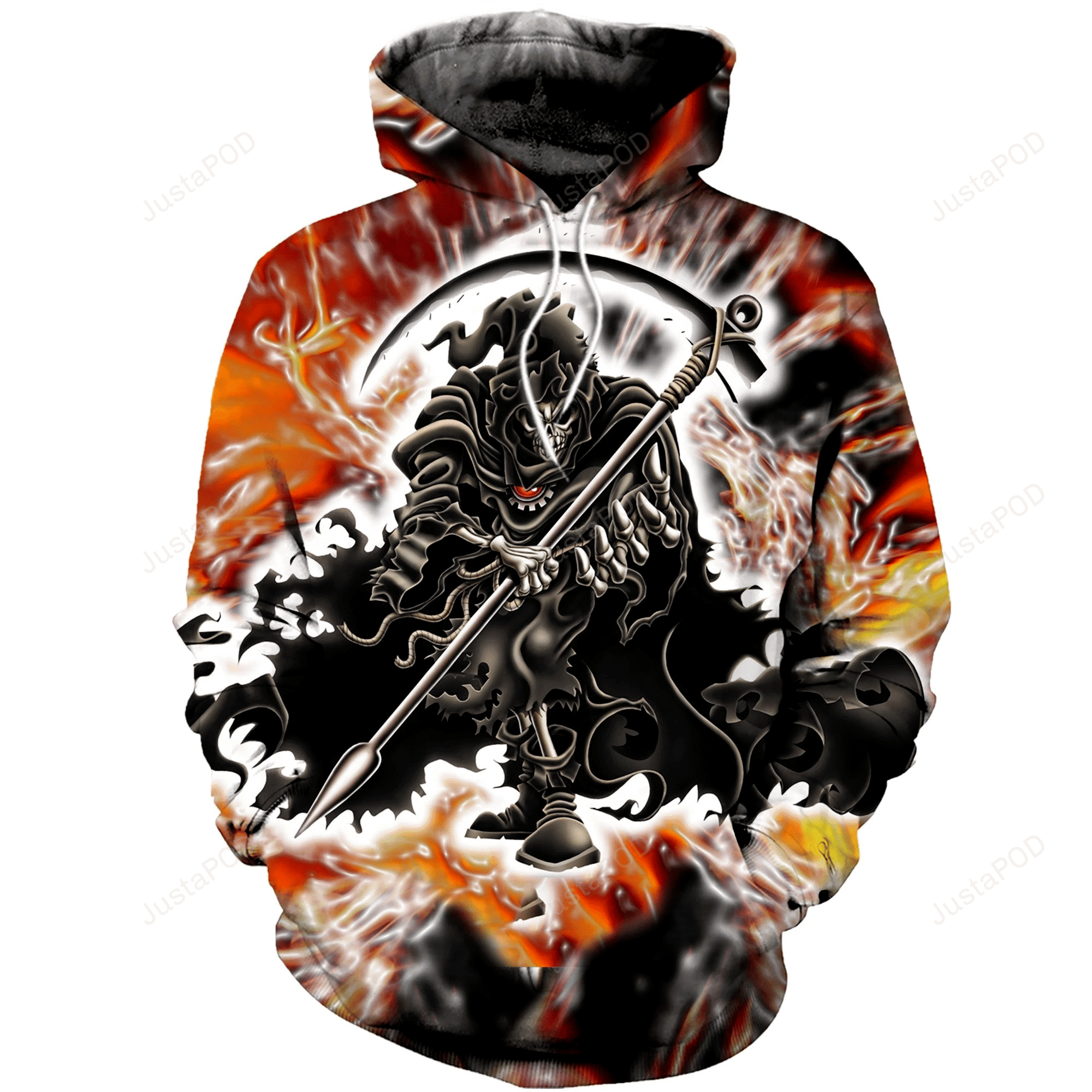 Grim Reaper 3D All Over Printed Hoodie, Zip- Up Hoodie HZ0501