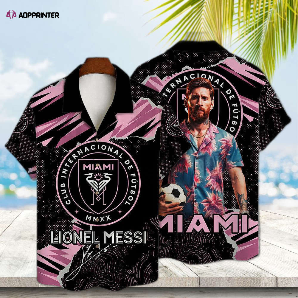 Stylish Lionel Messi Inter Miami CF Hawaiian Shirt: Embrace Soccer Fashion HW0601