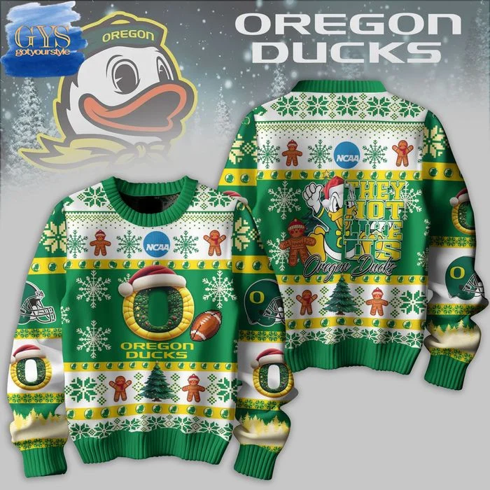 Oregon Ducks They Not Like Us Ugly Christmas Sweater , Cozy Soft Unisex Pullover SW0601