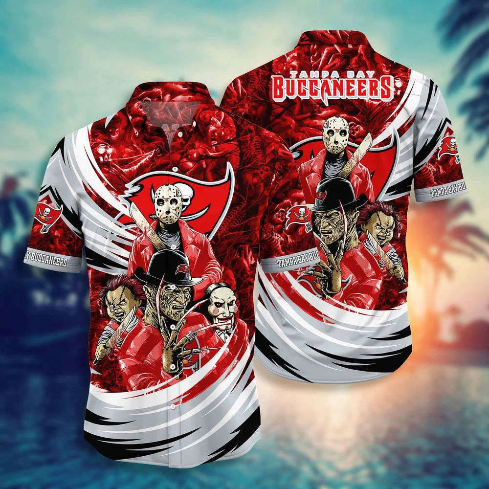 Tampa Bay Buccaneers NFL Halloween Horror Movies Hawaiian Shirts For Men And Women HW0601