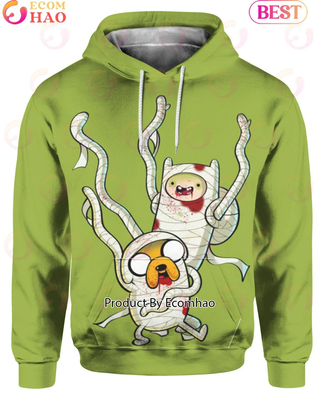 Adventure Time Hallowen Style Hoodie, Zip Hoodie, Man - Women, Warm, Premium Quality HZ0501